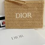 Christian Dior Pouch Bag 2025 Original Limited Summer Edition – Rattan Beige