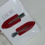 Dior Red Hair Claw Clip