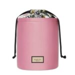 Gucci Pink Silk Makeup Bag