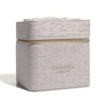 Chanel White Quilted Square Handbag / Makeup Bag