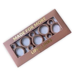 Lippy Links – 5 Silicone Connecting Rings (Brown)