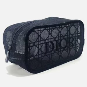 Christian Dior Novelty Mesh Pouch – Black (NEW, Japan)