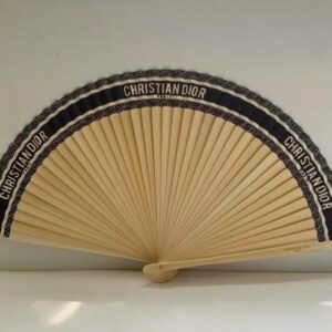 Christian Dior DIORIVIERA Folding Fan – Wood & Black (Sensu Novelty)