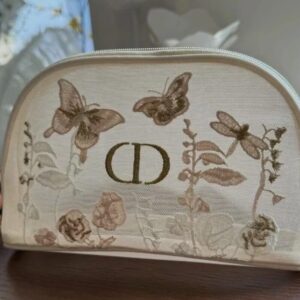 DIOR New Beauty Pouch Embroidered Butterflies and Dragonflies Limited Edition
