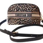 حقيبة ديور Dior Leopard Print Crossbody الجديدة مع العلبة الأصلية