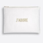 حقيبة مكياج ديور J’adore White and Gold Pouch 2025