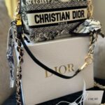 Christian Dior GWP Authentic Embroidered Cosmetic Pouch