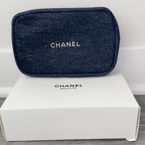 NIB! Authentic Chanel Makeup Bag 2023 Holiday – Blue (Pouch Only)