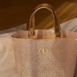 DIOR DR025 Gold Tote Bag