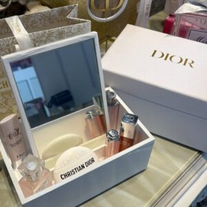 Dior White Lacquer Mirrored Vanity Box