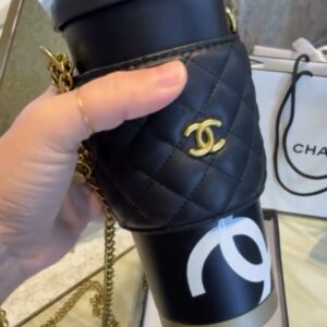 GWP Coffee Cup & Sleeve – أسود مع سلسلة وصندوق