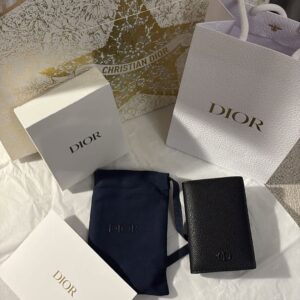 Christian Dior Leather Wallet – With Full Packaging