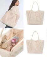 ⁦New Victoria’s Secret Faux Fur Tote Bag⁩ - الصورة ⁦2⁩