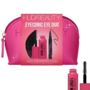 Huda Beauty – مجموعة Iconic Mascara Duo مع محدد عيون