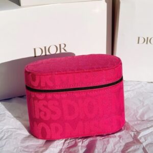 Miss Dior Limited Edition Pink Canvas Makeup Pouch Set