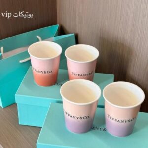 Tiffany & Co. Bone China Coffee Cups – Morganite Infinity Gradient (Set of 2)