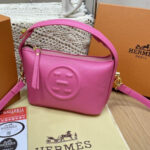 Hermès Hand Bag with Scarf – Pink