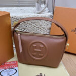 Hermès Hand Bag with Scarf – Brown on Camel