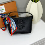 Hermès Hand Bag with Scarf – Black