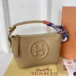 Hermès Hand Bag with Scarf – Brown on Nescafé