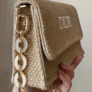 Dior Beauty Raffia Shoulder Bag