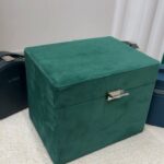 La Mer Green Velvet Jewelry & Makeup Box