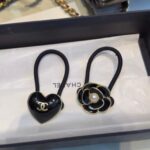 Chanel Heart & Camellia Hair Tie Set