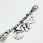 Hermès Key Ring Silver with Box
