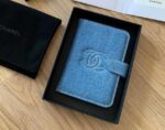 CHANEL Denim CC Card Holder / Passport Cover
