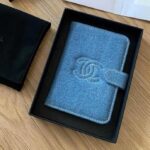 CHANEL Denim CC Card Holder / Passport Cover