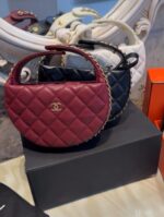 Chanel Round Quilted Mini Pouch