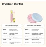 ⁦Kosas Brighten & Blur Set - Color Corrector + Loose Setting Powder Face Set Color: Magic⁩ - الصورة ⁦2⁩
