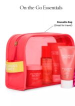 ⁦White Peach Mango Body Care Gift Set ft. Reusable Travel Bag⁩ - الصورة ⁦3⁩