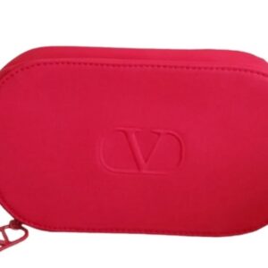Valentino Beauty Gift Set – Pouch, Hair Tie, Blush & Lipstick 77A