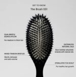 ⁦Wooden Detangling Hair Brush – Natural Wooden Handcrafted Hairbrush (001)⁩ - الصورة ⁦2⁩