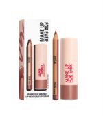 Make Up For Ever Mini Artist Color Pencil Lip Liner & Full Size Super Boost Lip Gloss Kit