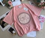 Dior Pink Crystal Logo T-Shirt