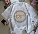 Dior White Crystal Logo T-Shirt