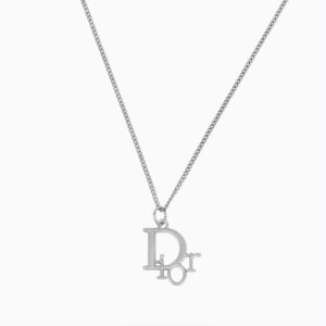 Dior Silver Logo Necklace