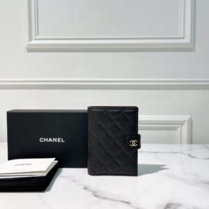 CHANEL Classic Quilted Card Holder Wallet – Black