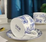 ⁦Dior Toile de Jouy Porcelain Coffee Cup Set – 2 Pieces⁩ - الصورة ⁦3⁩
