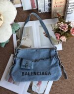 Balenciaga Denim Chain Shoulder Bag