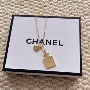 Chanel Perfume Bottle Pendant Necklace – VIP Gift