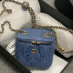 Chanel Mini Vanity VIP Bag – Blue Denim & Gold