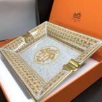 Hermès Mosaic Gold Ashtray