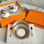 Hermès Equestrian Tea Cup & Saucer Set