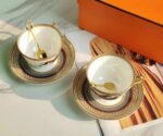 ⁦Hermès Equestrian Tea Cup & Saucer Set⁩ - الصورة ⁦2⁩