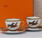 ⁦Hermès Equestrian Tea Cup & Saucer Set⁩ - الصورة ⁦4⁩