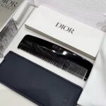 Dior Black Pocket Hair Comb with Leather Case