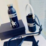 Dior Stainless Steel Water Bottle Tumbler – Navy Blue